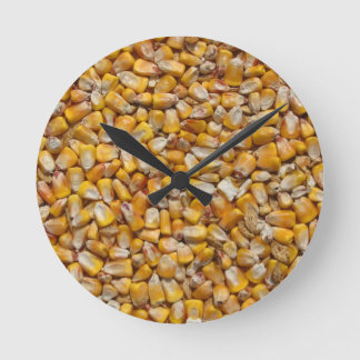 Corn background clock rund klocka