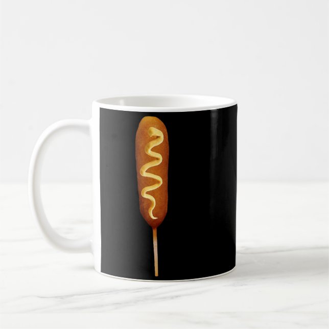 Corn Dog Älskare Halloween Kostym Kaffemugg (Vänster)