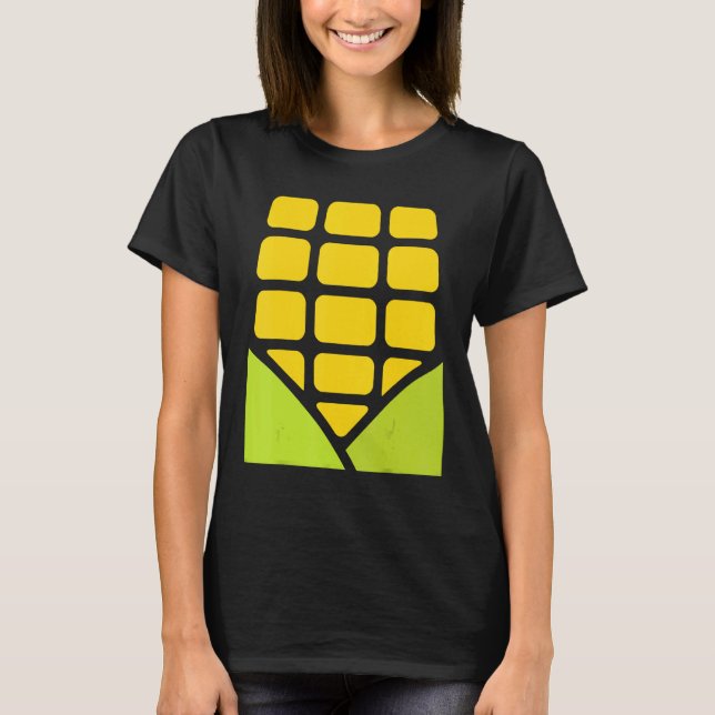 Corn Halloween Costume Foodie Farmer Men Women Kid T Shirt (Framsida)
