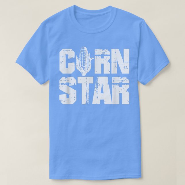 Corn Star Distressed Corn Farmers Farming  T Shirt (Design framsida)
