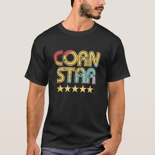 Corn Star Team Cornhole T Shirt (Framsida)