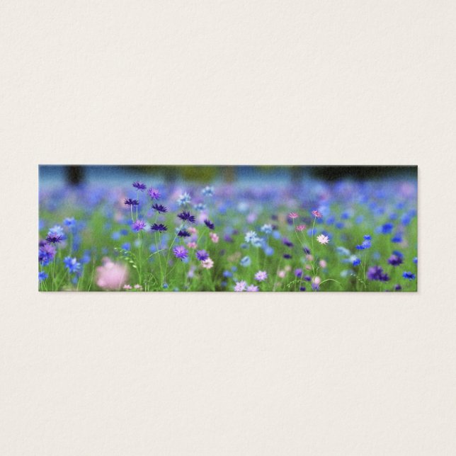 Cornblomma Blue Bokmärken Litet Visitkort (Framsidan)