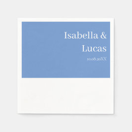 Cornblomma Blue Bröllop Pappersservett