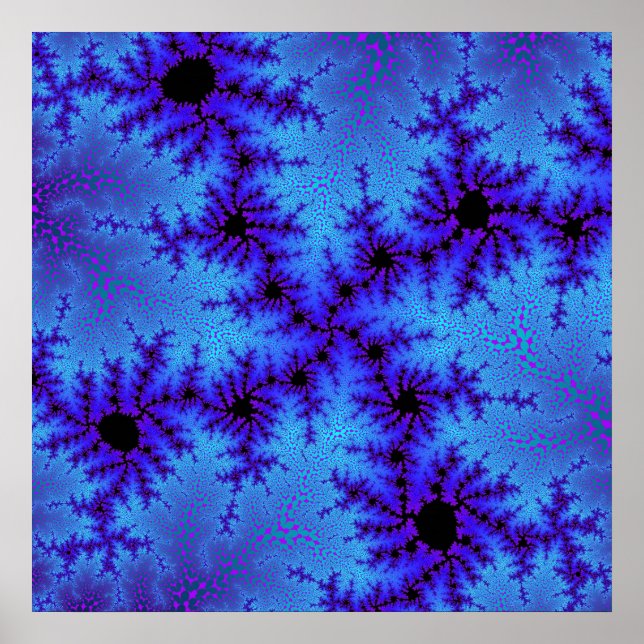 Cornblomma Blue Speckle Poster (Framsidan)