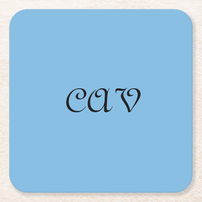 Cornblomma Blue Underlägg Papper Kvadrat (Framsidan)