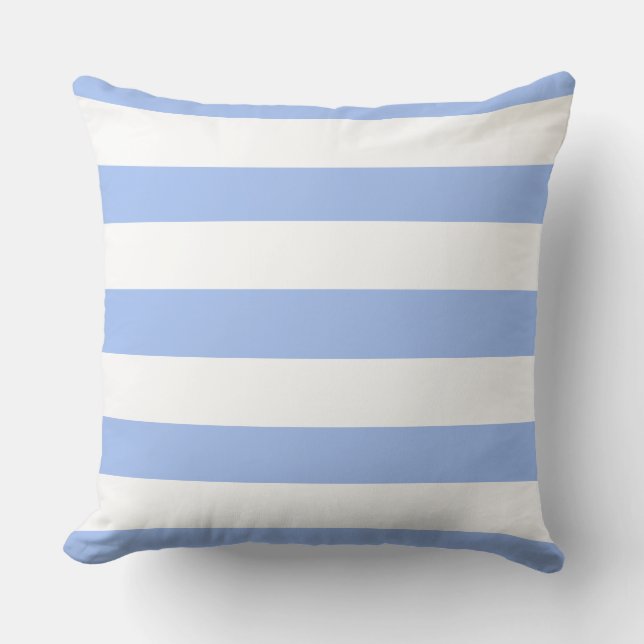 Cornblomma Blue White Awning Rand utomhus Kudde (Framsida)