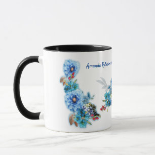 Cornblomma Blues in Watercolor Mugg