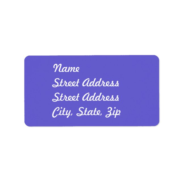 CornblommBlue Adress Sticker Adressetikett (Framsidan)