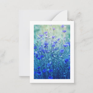 Cornblommor Anteckningskort