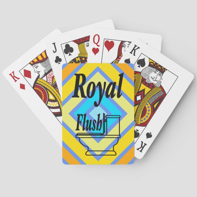 Cornblommor Harmonious Färg Angled Line Art Casinokort (Baksidan)