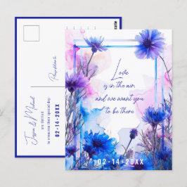 💍 Cornblommor och Lavender Elegance Vykort