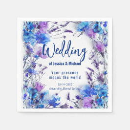 💍 Cornblommor och Lavender Pappersservett