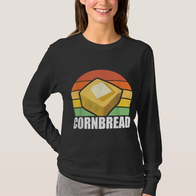 Cornbröd Maj Bread Baking Thanksgiving Rednacke S T Shirt (Framsida)