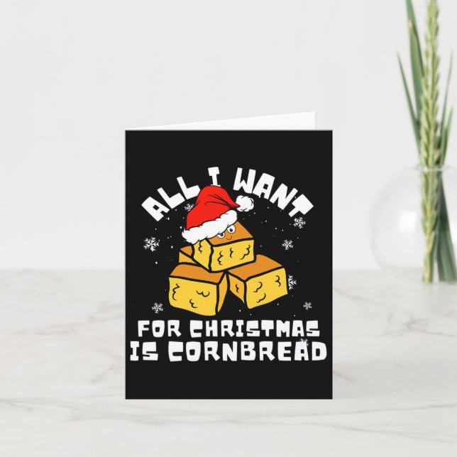 Cornbröd till Julbrödbröd Älskare allt jag vill ha Kort (Framsida)