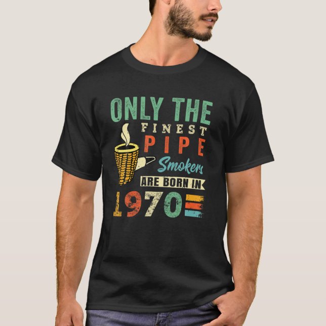 Corncob Pipe Smoker Tobacco 51St Birthday T Shirt (Framsida)