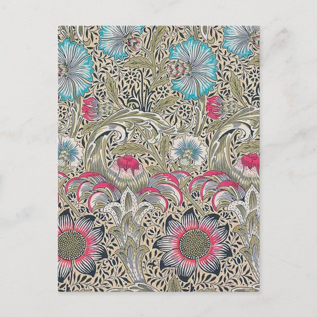 Corncockle, William Morris Vykort (Framsida)