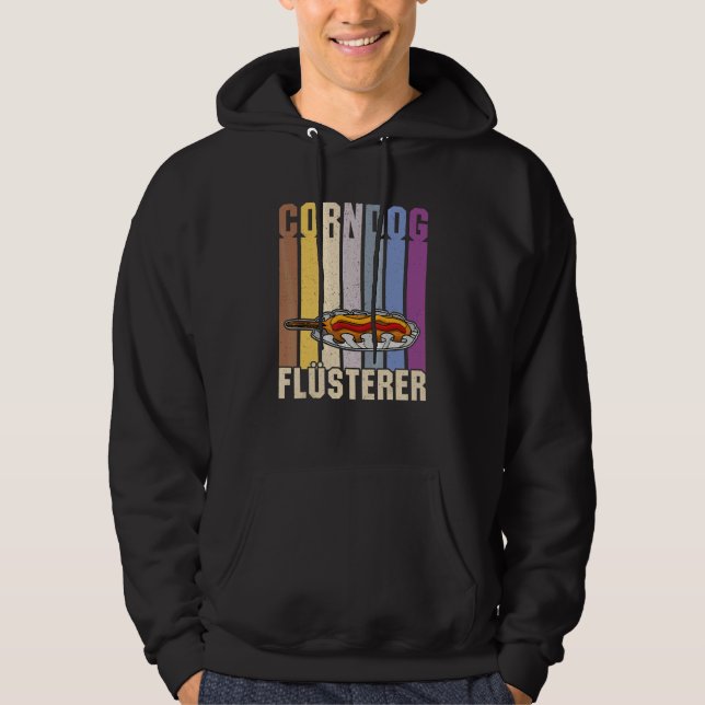 Corndog American Cuisine Takeaway Food Us Fast Foo Hoodie (Framsida)