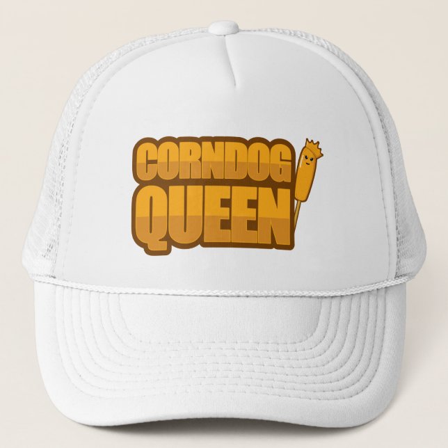 Corndog Queen Maj hund älskare Gift Keps (Framsida)
