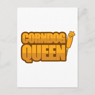 Corndog Queen Maj hund älskare Gift Vykort