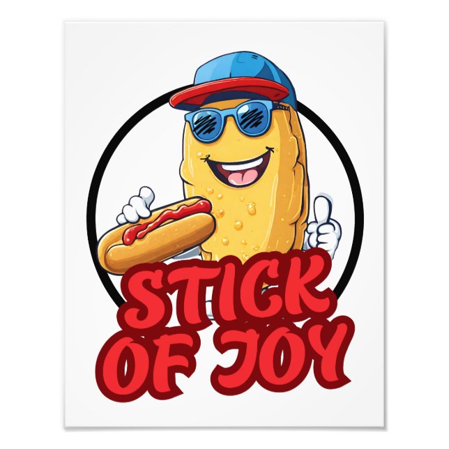 Corndog Stick of Joy Fototryck (Framsidan)