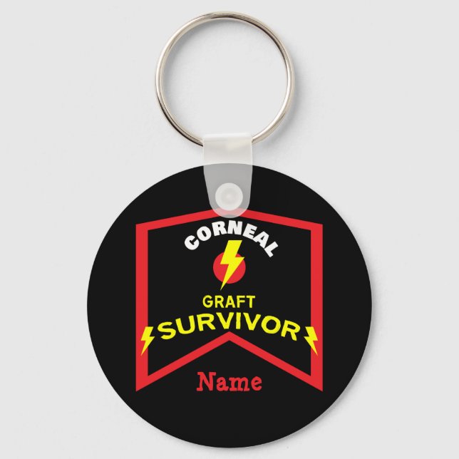 Cornea Graft Corneal Transplant Survivor Nyckelring (Framsida)