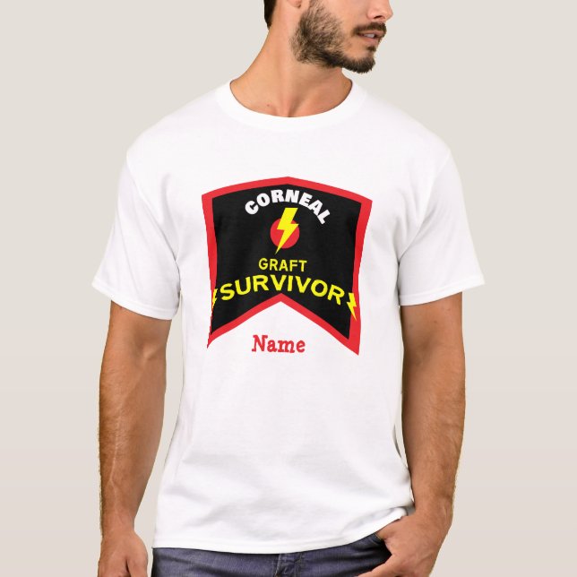 Cornea Graft Corneal Transplant Survivor T Shirt (Framsida)