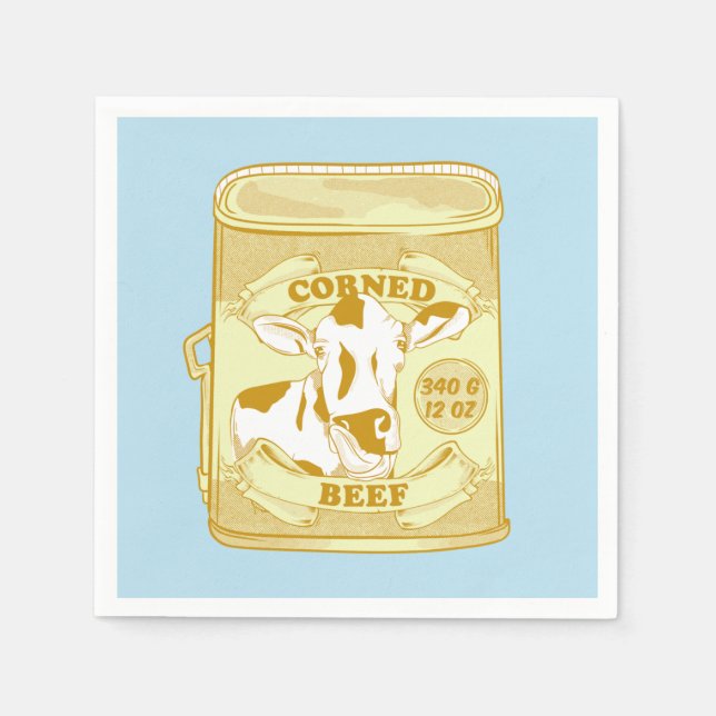 Corned Beef can Pappersservett (Framsidan)