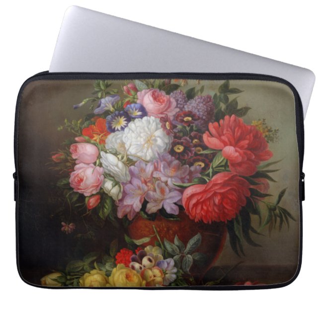 Cornelis Johannes van Hulsteijn Vas med Flowers Laptop Fodral (Framsidan)