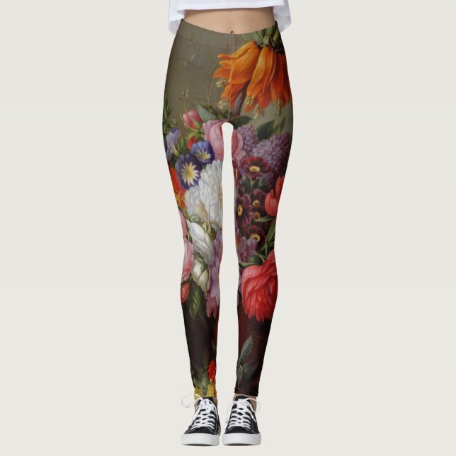 Cornelis Johannes van Hulsteijn Vas med Flowers Leggings (Framsida)