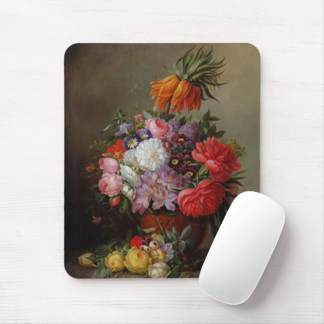 Cornelis Johannes van Hulsteijn Vas med Flowers Musmatta (Med mus)