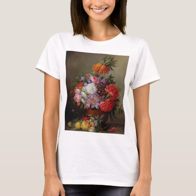 Cornelis Johannes van Hulsteijn Vas med Flowers T Shirt (Framsida)