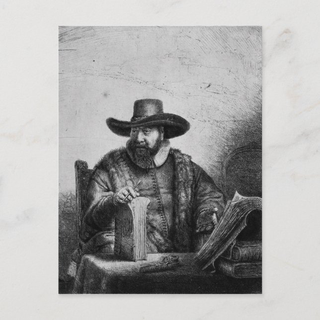 Cornelius Claesz Anslo 1640 Vykort (Framsida)
