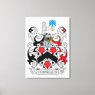 Cornelius familjvapensköld canvastryck