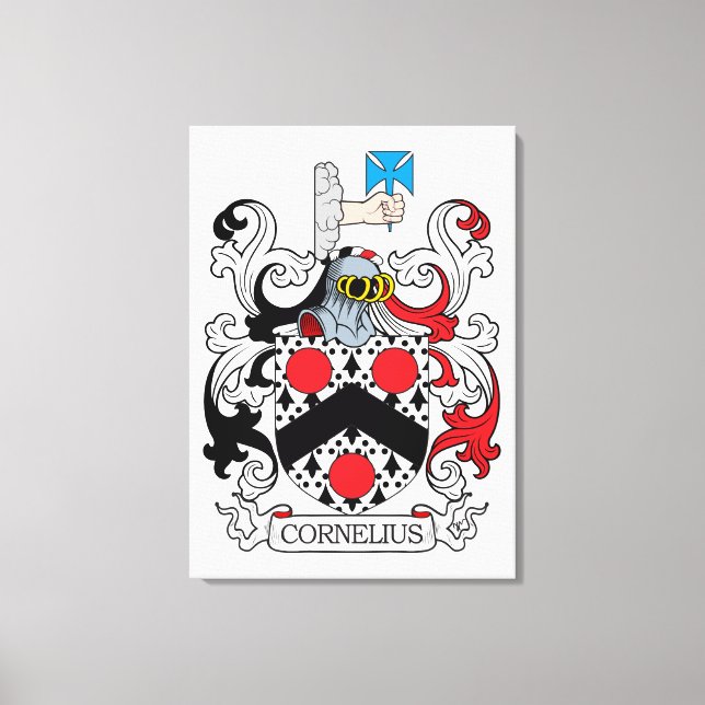 Cornelius Family Crest Canvastryck (Framsida)