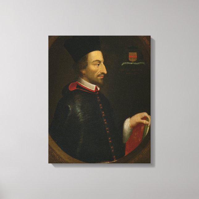 Cornelius Jansen Bishop från Ypres Canvastryck (Framsida)
