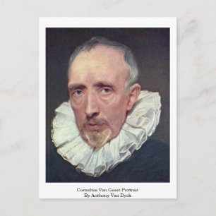 Cornelius Van Geest-Porträtt av Anthony Van Dyck Vykort
