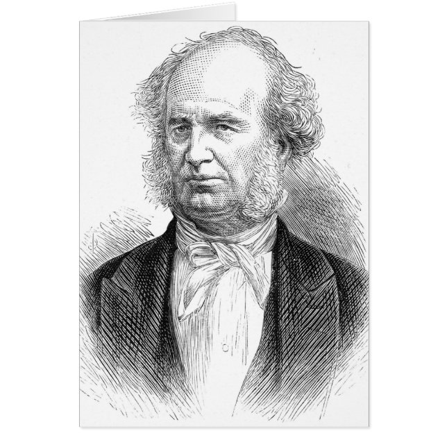 Cornelius Vanderbilt, c.1877 Hälsningskort (Framsidan)