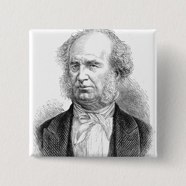 Cornelius Vanderbilt, c.1877 Knapp (Framsida)