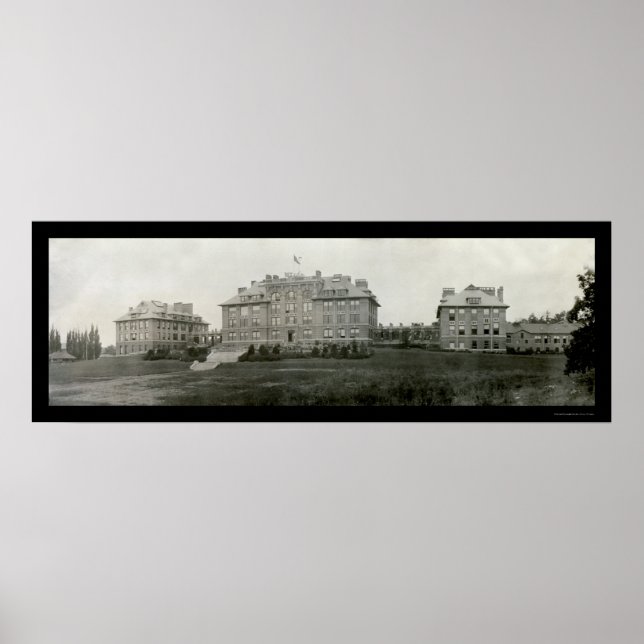 Cornell Byggnad Ithaca Photo 1909 Poster (Framsidan)