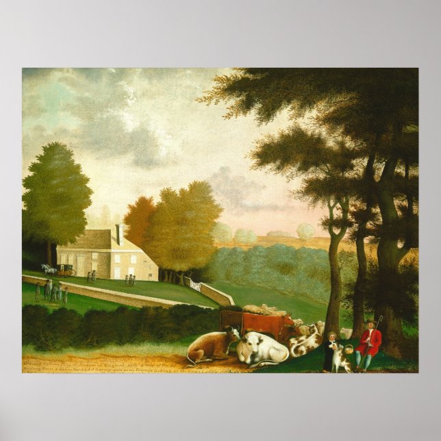 Cornell Farm - Edward Hicks Fine Art Poster (Framsidan)