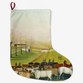 Cornell Farm (Pennsylvania Landscape) Stor Julstrumpa