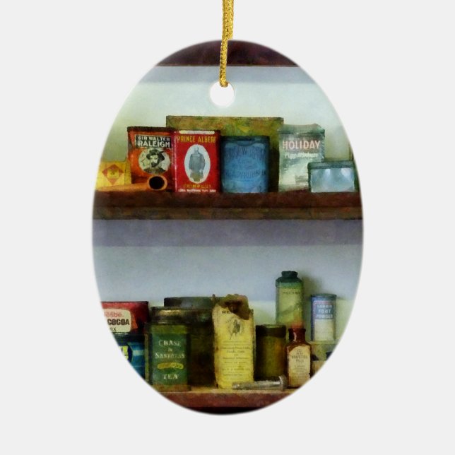 Corner Livsmedel Store Julgransprydnad Keramik (Framsidan)