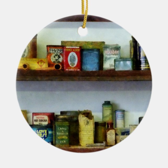 Corner Livsmedel Store Julgransprydnad Keramik (Framsidan)