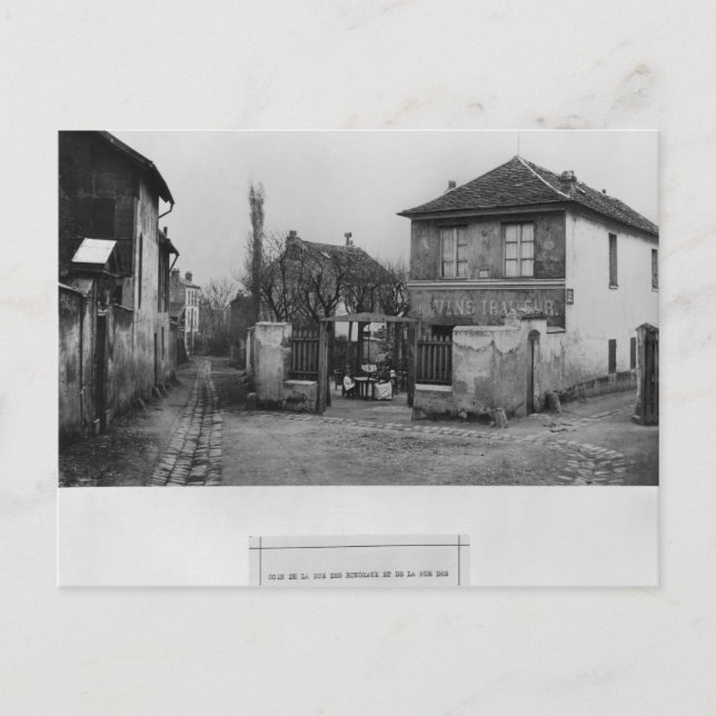 Corner of rue des Rondeaux Vykort (Framsida)