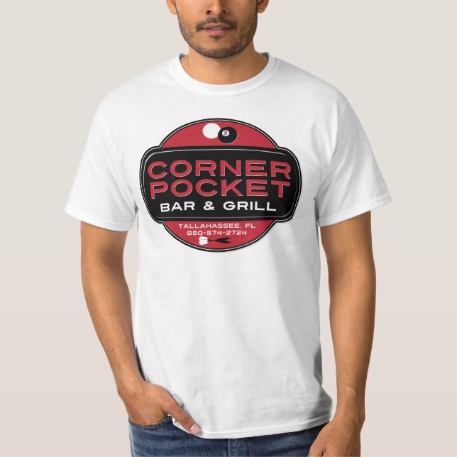 Corner Pocket Pub och Grille - RED Tee (Framsida)