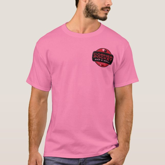 Corner Pocket Pub och Grille - RED Tee Shirt (Framsida)