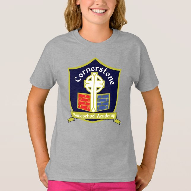 Cornerstone Homeschool Academy  T Shirt (Framsida)