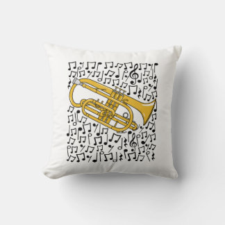 Cornet Musik noter Cornetist Brass Musician Kudde