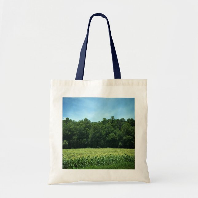 Cornfield i Rural North Carolina Poster Mouse Pad Tygkasse (Framsidan)