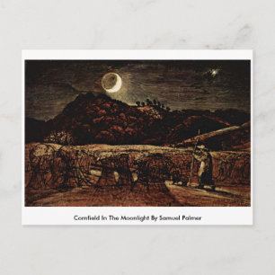 Cornfield in Moonlight by Samuel Palmer Vykort